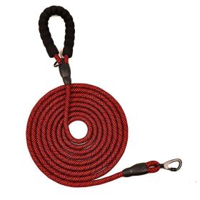 Durable 4.5M Nylon Dog Leash - Explore The Great Outdoors With Your Pup! (Color: Red, size: 450X1.2Cm)