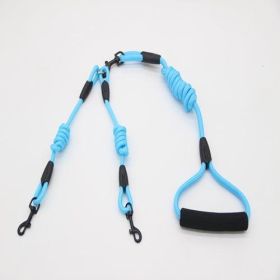 Ultimate Dual Action Dog Training Leash (Color: Blue A, size: M)