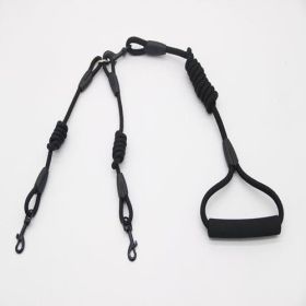 Ultimate Dual Action Dog Training Leash (Color: Black A, size: S)