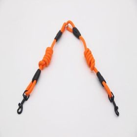 Ultimate Dual Action Dog Training Leash (Color: Orange, size: M)