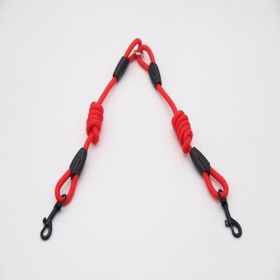 Ultimate Dual Action Dog Training Leash (Color: Red, size: M)