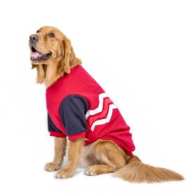 Cozy Striped Hooded Dog Sweater (Color: Red, size: 4Xl)