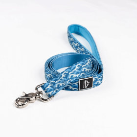 Tidal Pattern 5/8in x 6ft Flat Dog Leash (Pack Of: 1, size: Small 5/8In. Wide By 6Ft. Long)
