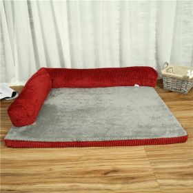Cozycord Pet Lounger (Style-Size: Bilateral-Xl, Color: Red)