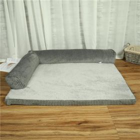 Cozycord Pet Lounger (Style-Size: Bilateral-S, Color: Grey)