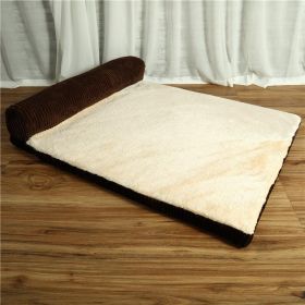 Cozycord Pet Lounger (Style-Size: Unilateral-L, Color: Coffee)