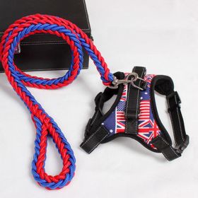 Ultimate Comfort Dog Harness (Color: Red Blue, size: Xl)