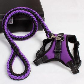 Ultimate Comfort Dog Harness (Color: Purple, size: L)