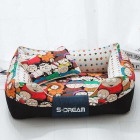 Cozy Haven Pet Bed: The Perfect Retreat For Your Furry Friends (Style-Size: Have Small Pillows-S, Color: Fat Head Baby)