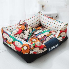 Cozy Haven Pet Bed: The Perfect Retreat For Your Furry Friends (Style-Size: No Small Pillows-S, Color: Fat Head Baby)