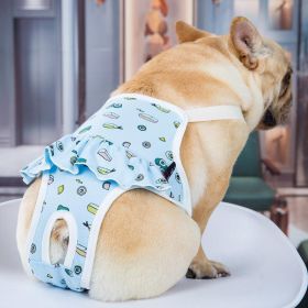 Comfortfit Anti-Harassment Pug Physiological Pants (Color: Blue, size: Xl)