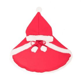 Festive Pet Christmas Cloak - Create A Joyful Atmosphere For Your Furry Friend! (Color: Red, size: small)