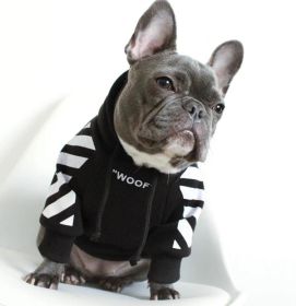 Cozy Canine Cotton Sweater With Extra Warmth (Color: Black, size: S)