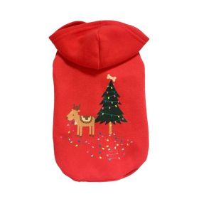 Cozy Cotton Dog Christmas Sweater - Festive Attire For Your Furry Friend (Color: Black, size: L)