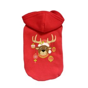 Cozy Cotton Dog Christmas Sweater - Festive Attire For Your Furry Friend (Color: Blue, size: L)