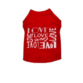 Love Me Always Ruffled Dog Dress (Pack Of-Style: 1-Shirt, size: large)