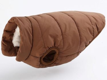 Cozycanine Waterproof Pet Jacket: Stylish Outdoor Attire For Your Furry Friend (Color: Brown, size: Xs)