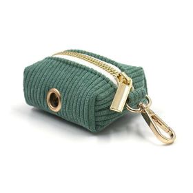 Cute Velvet Pet Waste Bag - Stylish And Practical Dog Poop Bag (Color: Duck Shit Green, size: One Size)