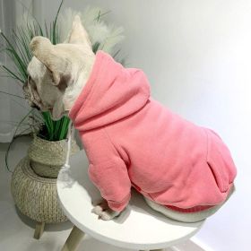 Cozy Canine Fleece Hoodie: Stylish Comfort For Your Furry Friend (Color: Pink Woolen, size: 3Xl)