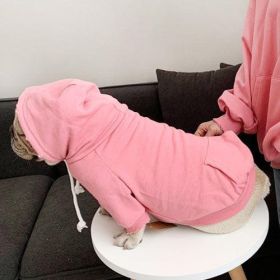 Cozy Canine Fleece Hoodie: Stylish Comfort For Your Furry Friend (Color: Pink, size: 4Xl)