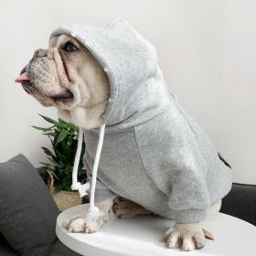 Cozy Canine Fleece Hoodie: Stylish Comfort For Your Furry Friend (Color: Grey, size: 4Xl)